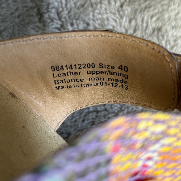 Dankso Women’s Sophie Floral Double Leather Strap Clog Sandal - 9 - Picture 6 of 8